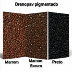 Piso drenante monolítico com seixos de quartzo | Drenopav